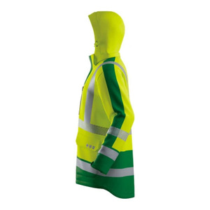 เสื้อแจ็คเก็ตนิรภัยสะท้อนแสงกันน้ำสีส้มแบบมีฮู้ด - Product Image 6