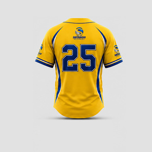 Uniformes de baseball sans manches personnalisés en polyester 100 % de haute qualité, sublimés, entièrement boutonnés, respirants, à séchage rapide, ensembles grandes tailles - Product Image 4