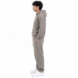 Conjunto Deportivo Unisex de Sudadera con Capucha y Pantalones de Chándal, Estilo Boxy, Corto, Oversize, con Estampado Personalizado, Cremallera, 100% Algodón, Alta Calidad, Venta al por Mayor - Product Image 4
