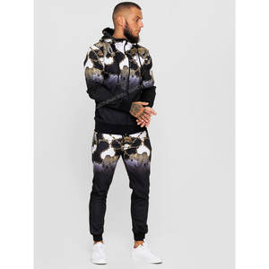 Ensemble de survêtement léger à fermeture éclair pour homme, en polaire 100 % polyester, avec impression par sublimation, manches longues, idéal pour l'hiver – Fabrication OEM - Product Image 2