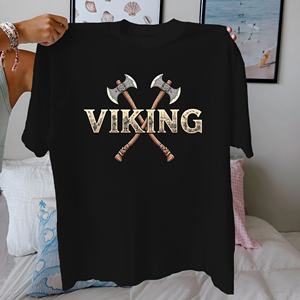 Culture VIKING Camiseta cómoda de algodón puro para mujer - Product Image 2