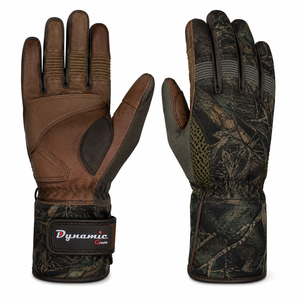 Gants de tir et de chasse à doigts complets 2026 en cuir synthétique pour sports de plein air avec technologie tactile et fermeture auto-agrippante - Product Image 4