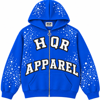 Sweat-shirts d'hiver unisexes personnalisés avec strass, fabricant OEM, en molleton de coton avec design en pierres scintillantes, pour marques de mode, commandes en gros