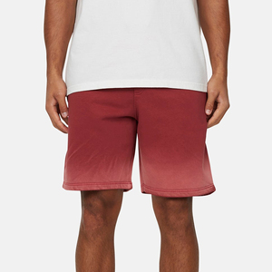 Shorts Bermuda en coton uni pour homme, taille mi-haute, élastique, confortable, style décontracté, rouge - Product Image 3