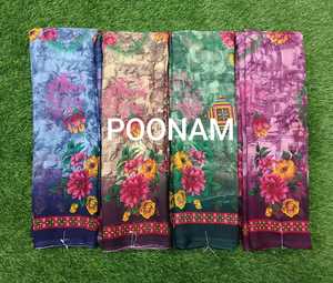 Sari clásico de georgette con blusa, sari tradicional elegante y ligero, proveedor mayorista de sari para exportación al por mayor - Product Image 3