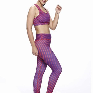 Two-Piece Sublimation Workout Yoga <b>Set</b> for Women Latest Design with OEM Feature Plus Size Bra Legging <b>Set</b> - Product Image 1