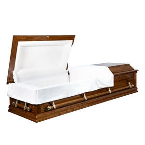 Cercueils funéraires en bois dur de style nord-américain de haute qualité Regina Urnes en bois DLP Fabricant direct Vente en gros Nouvelle arrivée - Product Image 1