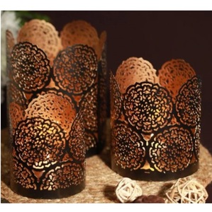 Portavelas de Metal con Forma Personalizada, Decoración para Mesa de Restaurante, Centro de Mesa, Portavelas para Velas de Té - Product Image 3