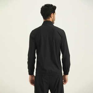 Veste coupe-vent réversible sur mesure, élégante, noire, zippée, pour homme, design simple, résistante à l'eau, vêtement minimaliste pour l'extérieur - Product Image 2