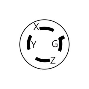 ฮับเบลล์เข้ากันได้ WJ-8433 30A L17-30เนมา600V ปลั๊กล็อคเกลียว (ตัวไนลอน) สำหรับเครื่องจักรอุตสาหกรรมแรงดันสูง - Product Image 6