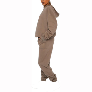 Conjunto Deportivo de 2 Piezas para Mujer, Diseño de Doble Panel, Sudadera con Capucha y Pantalones Deportivos, Transpirable y Ecológico - Product Image 6