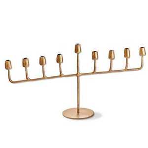 Menorah de Estilo Moderno para Uso en Sintagogas y Templos, para Decoración de Mesa en Hogares y Villas, Portavelas Decorativo para Hanukkah - Product Image 6