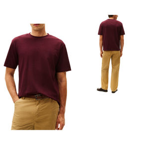 T-shirt Homme Personnalisé avec Logo, Vente en Gros, Qualité Supérieure, Tissé Solide, Manches Courtes, Coupe Classique, Marque de Mode Streetwear Premium - Product Image 1