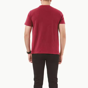 T-shirt de sport actif pour homme, design OEM, 100% Coton, coupe ample, col rond, manches courtes, anti-boulochage, tissu peigné, imprimé, pour le sport et le travail - Product Image 4