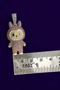 จี้ Labubu พรีเมียม 3.58 กะรัต เพชรโมอิสซาไนต์ เงินแท้ 925 ชุบทองคำขาว 14k สไตล์ฮิปฮอป สำหรับส่งออก - Product Image 6