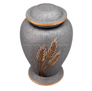 Urna de latón rojo de diseño más nuevo brillante para adultos, cremación funeraria conmemorativa, cenizas humanas personales, urna de latón rojo conmemorativa - Product Image 2