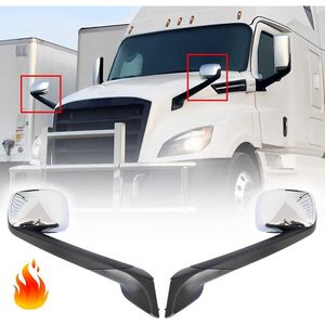 Nuovo 2018+ per Freightliner Cascadia Coppia di Specchietti Cromati per Cofano, Lato Sinistro e Destro, con Riscaldamento - Product Image 1