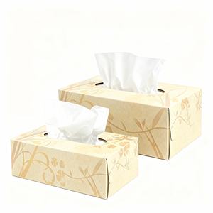 Caja de Pañuelos Faciales Premium, Material de Pulpa de Madera Suave y Resistente, Forma Rectangular, Suministro Doméstico Desechable - Product Image 3