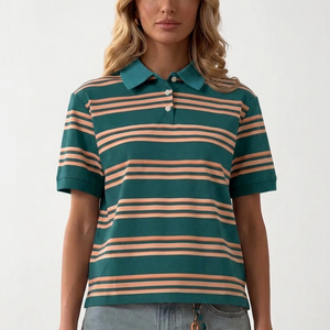 Camisa Polo Elegante para Uso en Exteriores, Buena Calidad, con Logotipo Personalizado e Impresión, para Mujer - Product Image 1