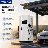 Nuevo Cargador Rápido para Vehículos Eléctricos DC de 160kW CCS2 con Doble Conector, Estación de Carga para Uso Comercial