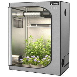 Piccola Tenda da Coltivazione Indoor 48 X 24 X 60 Pollici con Finestra di Osservazione in Vetro Temperato, Serra per Giardino con Telaio in Acciaio - Product Image 1