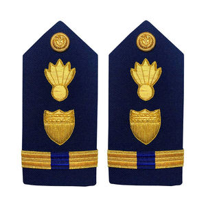 Épaulettes de capitaine de ligne aérienne brodées sur mesure, en polyester et coton, avec logo personnalisé, pour tenue de pilote - Product Image 5