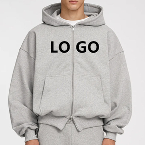 High Quality 100% Cotton Thick Winter Men's Custom 3D Premium Embossed Fleece Unisex All Print Embroidered OEM Design <b>Hoodie</b> USA - Product Image 1