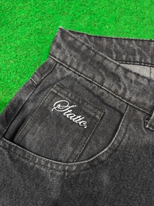Fabricant de denim – Nouveau pantalon en jean pour homme, coupe droite, ample, uni, noir, blanc, en denim japonais brut avec liseré, modèle homme - Product Image 2