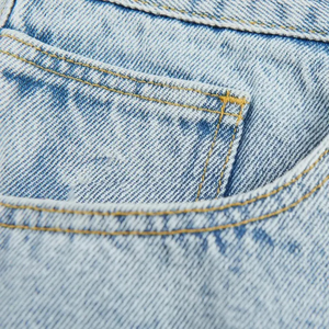 Shorts en jean baggy vintage pour homme, longueur genou, personnalisés, noirs délavés, haute qualité, vente en gros, été 2026 - Product Image 3
