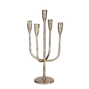 Elegant Gold Metal <b>Candelabra</b> Candle Stand for Formal Events & Home Decoration - Product Image 3