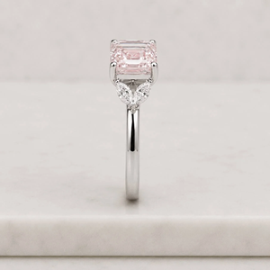 Bague Couronne de Luxe pour Femme en Acier Inoxydable Plaqué Or, Bijou Tendance, Vente en Gros, Coupe Asscher - Product Image 6