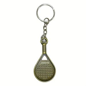 พวงกุญแจ 3 มิติรูปไม้พาเดล รุ่นใหม่ปี 2025 พวงกุญแจโลหะรูปไม้เทนนิส ธีมกีฬา พวงกุญแจโลหะ - Product Image 6