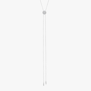 สร้อยคอแบบโซ่เส้นเล็กสำหรับผู้หญิง ทองคำแท้ 14k ประดับเพชรเพาะเลี้ยงแบบฝังเพชรเต็มเส้น ความยาว 30 นิ้ว ดีไซน์หรูหราทันสมัย ได้รับการรับรอง - Product Image 3