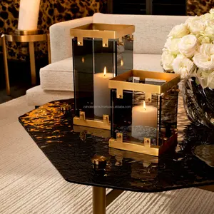 Porte-bougie en bambou artisanal de qualité supérieure pour les maisons modernes, design artistique de luxe, décoration de Noël et de mariage - Product Image 4