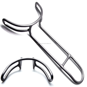 Retractor Bucal Dental de Acero Inoxidable, Instrumento Quirúrgico de Ortodoncia, Abridor de Boca, Plateado, Certificado CE Clase I, Manual - Product Image 1