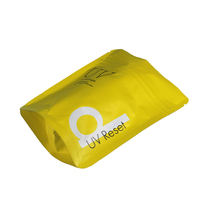 Pochette à fermeture éclair en aluminium imprimée en couleur, avec intérieur en feuille d'aluminium pure, sac de rangement opaque pour échantillons de thé en poudre, logo personnalisé