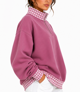 Conjunto de Sudadera con Capucha y Pantalones Cortos para Mujer, 100% Algodón Premium, Cuello Alto, Apliques de Letras Griegas Personalizadas - Product Image 2