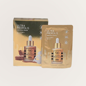 Mascarilla facial JAMINKYUNG Jamingyeong Propolis Ampoule Mask 20g 10 unidades, mascarilla facial de lámina, mascarilla facial dorada, mascarillas faciales de hidrogel - Product Image 2