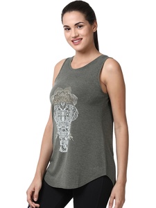 OEM Stretchable Custom logo Women tank <b>tops</b> stringer Trendy Sexy Workout Summer Plain Polyester - Product Image 2