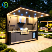 Cuisine extérieure modulaire, cuisine extérieure en kit, abri de cuisine extérieure