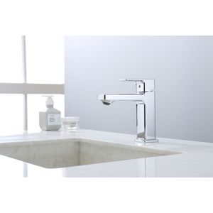 Rubinetto Cromato Monocomando per Lavabo Bagno e Lavanderia con Due Tubi da 9/16 Pollici - Product Image 6