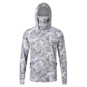 เสื้อเชิ้ตตกปลาแขนยาว ระบายอากาศได้ดี UPF 35 แห้งเร็ว ผลิตจากโพลีเอสเตอร์ 100% ลายหัวใจปรับแต่งได้ สไตล์ลำลองสำหรับฤดูร้อนสำหรับผู้ชาย - Product Image 3