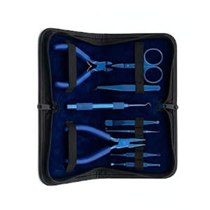 Kit d'outils professionnels pour extensions de cheveux à usage commercial : perles, pinces, outils de séparation, pinces de pose pour extensions de cheveux naturels - Product Image 4