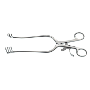 เครื่องมือผ่าตัดแบบมือถือ Weitlaner รุ่น Manual Reusable ขนาด 9 1/2 นิ้ว ปลายทู่ 3x4 ซี่ฟัน  ชนิดยึดติดด้วยตัวเอง ทำจากเหล็กกล้าไร้สนิม - Product Image 1