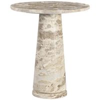Table ronde design, élégante, style marbre, table basse tendance, meuble de salon moderne, centre de table luxueux.