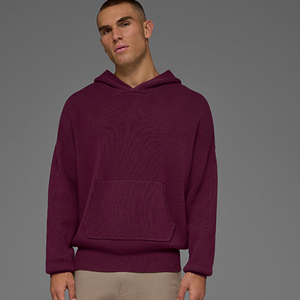 Custom Logo <b>Men's</b> Heavyweight Cotton Hoodie Loose Fit Streetwear Sweatshirt Premium Quality <b>Pullover</b> - Product Image 4