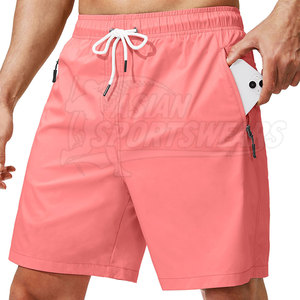Pantalones Cortos de Playa para Hombre, Ligeros, Sólidos, Casuales, Cómodos, de Cintura Alta, Transpirables y Ecológicos, para el Verano - Product Image 2