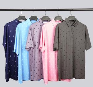 Polo de punto de algodón transpirable de manga corta para hombre, de alta gama, estilo casual de negocios, antiarrugas, diseño ODM premium - Product Image 3