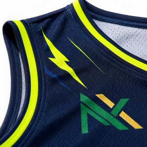 Conjunto de Uniforme de Baloncesto Personalizado para Hombre con Rayo, Camiseta de Malla Sublimada y Pantalones Cortos, Ropa Deportiva para Equipo, Kit de Equipamiento para Juego, Venta OEM Profesional - Product Image 5