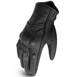 Black Full Finger Riding <b>Gloves</b> Padded <b>Knuckle</b> Palm Motorcycle Driving <b>Gloves</b> Adjustable Wrist Wholesale OEM Custom - Product Image 4